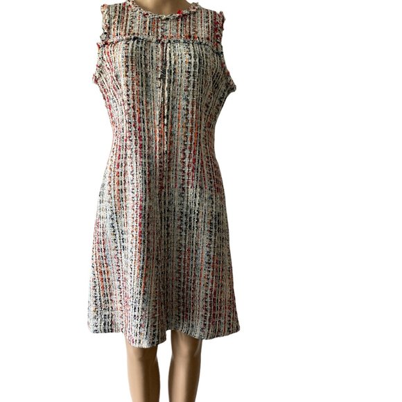 Elie Tahari Dean A-Line metallic tweed size US 8 dress - Picture 1 of 10
